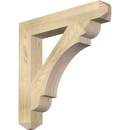 Ekena Millwork Olympic Craftsman Rough Sawn Bracket, Douglas Fir, 4"W x 26"D x 26"H BKT04X26X26OLY04RDF